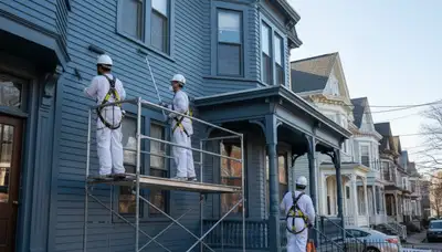 Painting contractor serving Newton, MA with professional interior and exterior house painting services