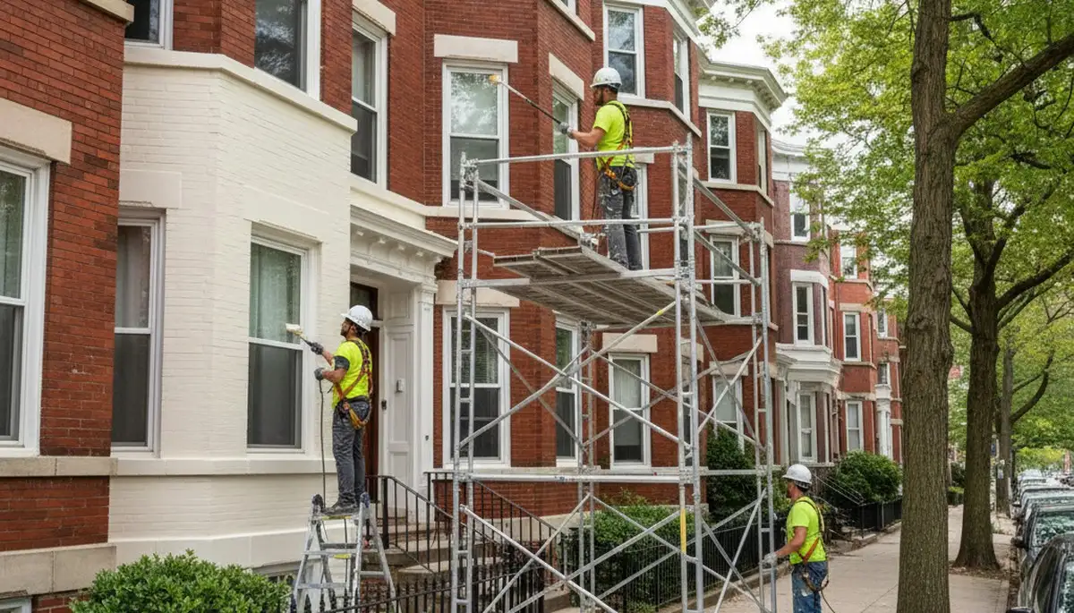 Painting contractors in Newton, MA providing professional interior and exterior painting services