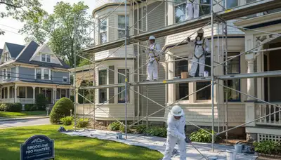 Professional painters serving Newton, MA for interior and exterior house painting services