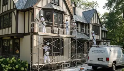 Professional painters in Newton, MA providing interior and exterior painting services