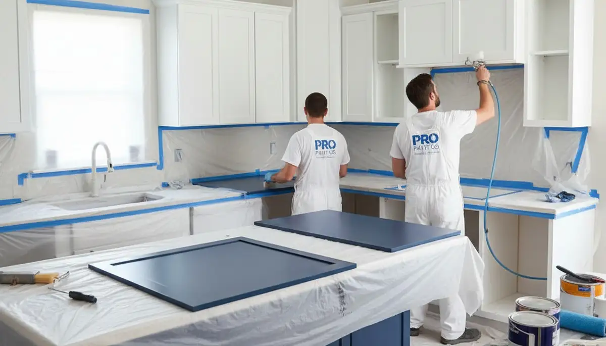 Newton, MA cabinet painting by professional painters for durable, custom kitchen finishes