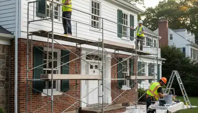 Painting company in Newton, MA providing professional interior and exterior home painting services