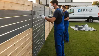 Fence painting service in Newton, MA protecting wood fences from weather and moisture