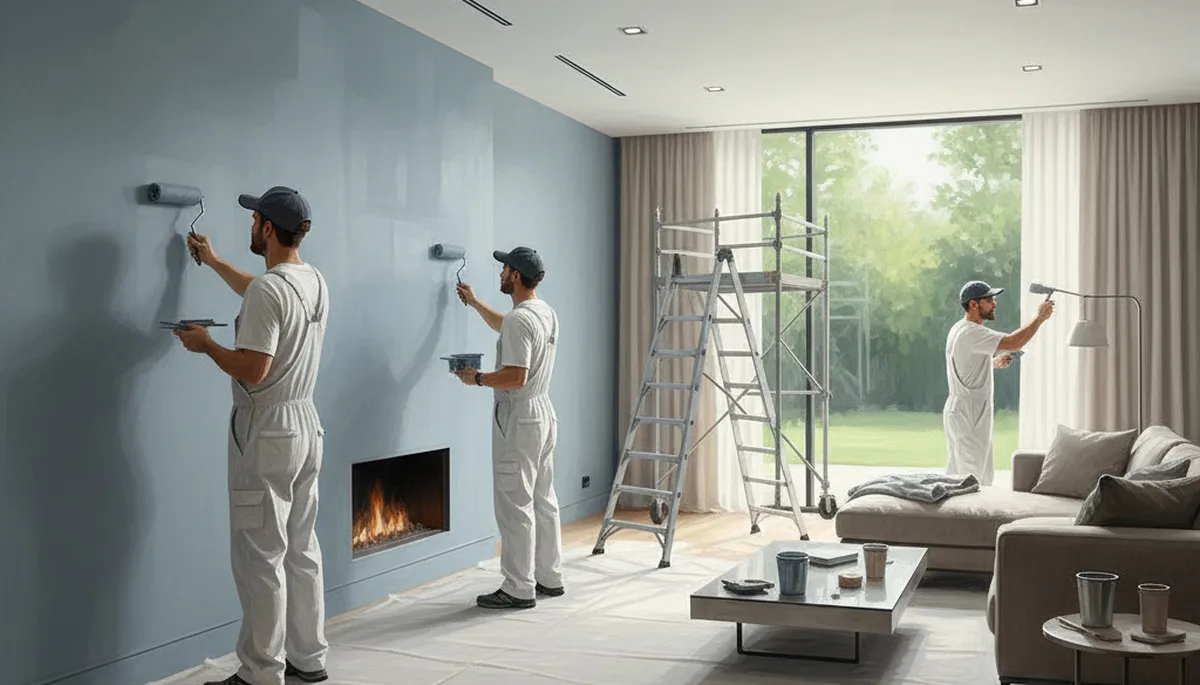 Interior house painting in Newton, MA by Newton Paint Pros for a clean, durable finish