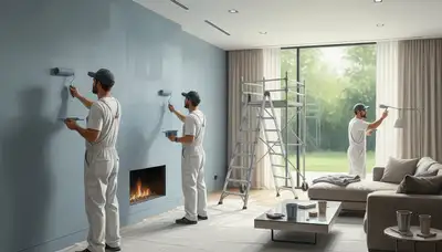 Interior house painting in Newton, MA by Newton Paint Pros for a clean, durable finish