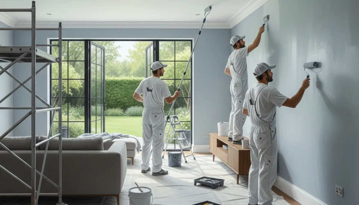 Interior house painting in Newton, MA by Newton Paint Pros for a clean, durable finish