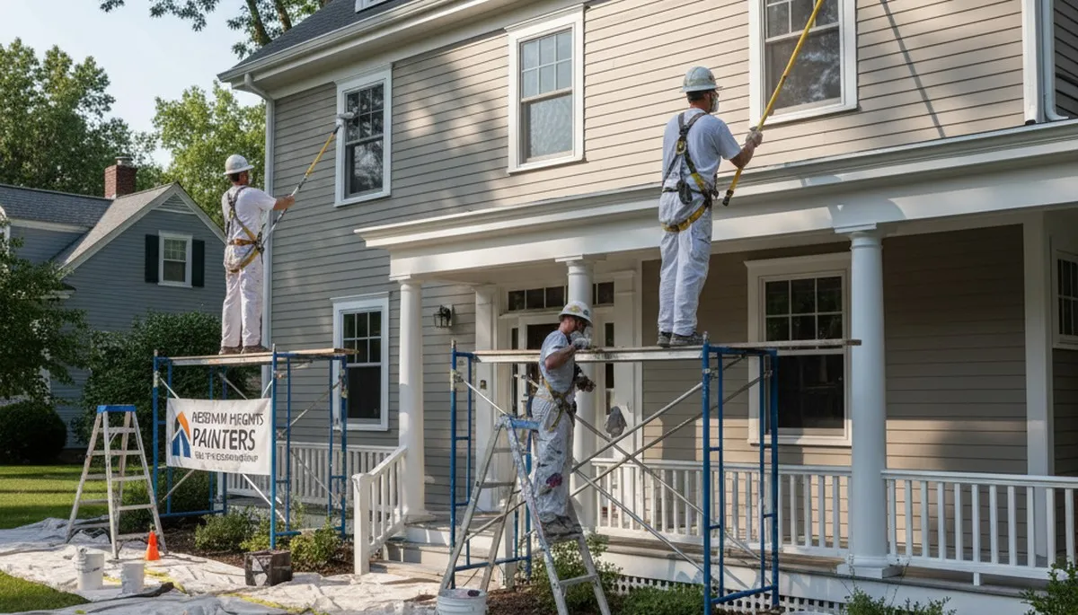 Painting company in Newton, MA providing professional interior and exterior house painting services