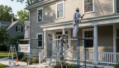 Painting company in Newton, MA providing professional interior and exterior house painting services