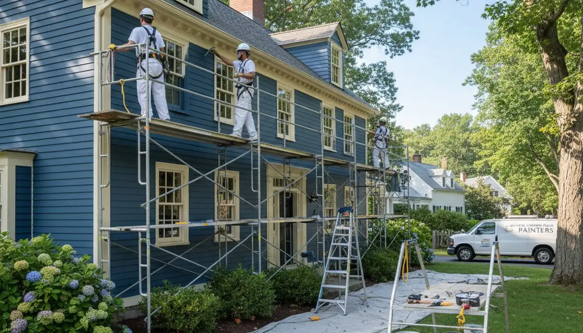 Professional painters providing interior and exterior painting services in Newton, MA