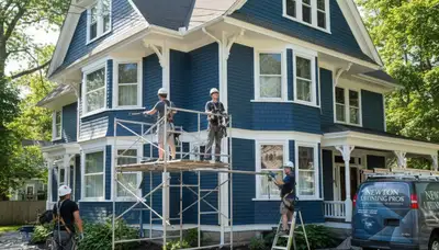 Professional painters in Newton, MA providing interior and exterior painting services
