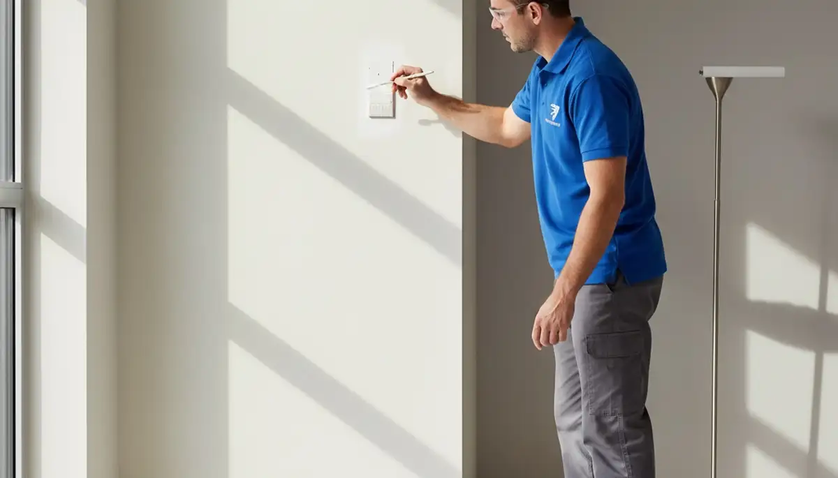 Newton, MA painters performing precise paint touch-ups for a neat, consistent home finish