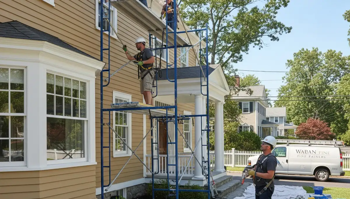 Professional painters in Newton, MA providing interior and exterior painting services